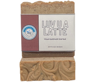 Load image into Gallery viewer, LUV U A LATTE VEGAN SOAP BAR
