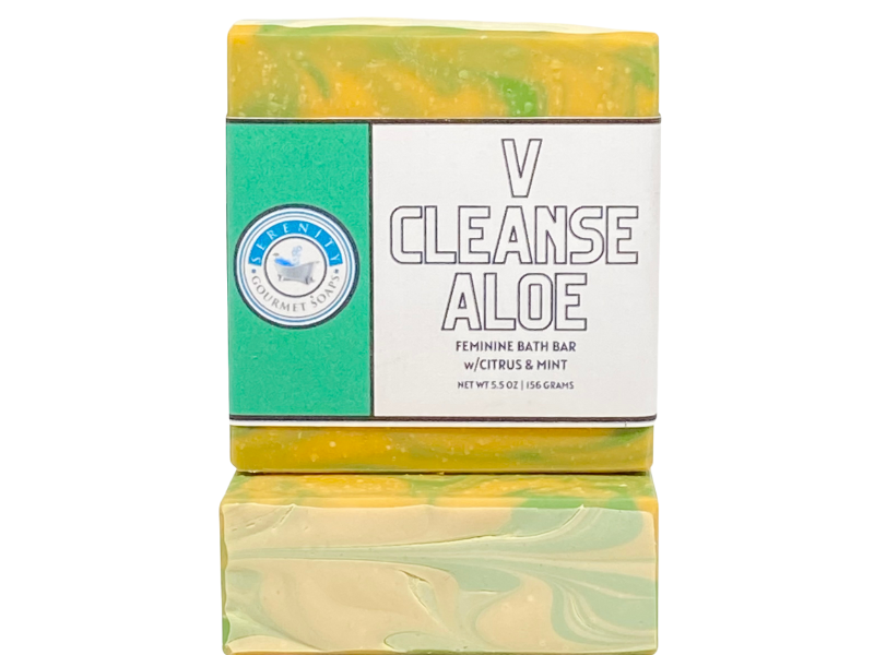 V CLEANSE ALOE ALL NATURAL FEMININE/YONI SOAP BAR W/CITRUS & MINT