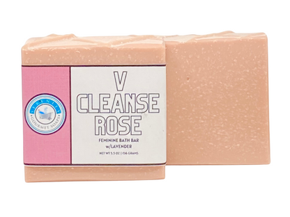 V CLEANSE ROSE ALL NATURAL FEMININE/YONI SOAP BAR W/LAVENDER ESSENTIAL OIL
