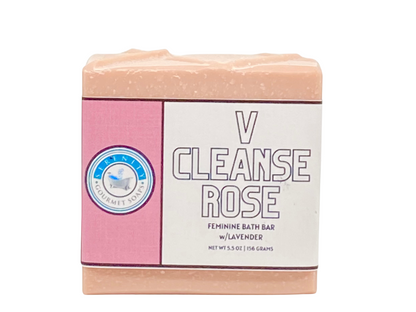 V CLEANSE ROSE ALL NATURAL FEMININE/YONI SOAP BAR W/LAVENDER ESSENTIAL OIL