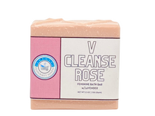 Load image into Gallery viewer, V CLEANSE ROSE ALL NATURAL FEMININE/YONI SOAP BAR W/LAVENDER ESSENTIAL OIL
